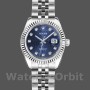 Replique Rolex Datejust-179174, 26mm, Jubilee Blue Diamond Dial, Fluted Bezel, Lady Blue, pour femme