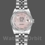 Replique Rolex Datejust-179174, 26mm, cadran nacre rose, lunette cannelée, Lady MOP pour femme