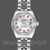 Replique Rolex Datejust-179174, 26mm, cadran blanc nacre, lunette cannelée, Lady MOP pour femme