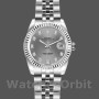 Replique Rolex Datejust-179174, 26mm, cadran diamant gris rhodium, lunette cannelée, Lady Grey, pour femme