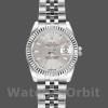 Replique Rolex Datejust-179174 pour femme, 26mm, cadran indexé argent, lunette cannelée, Lady Silver