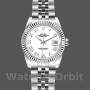 Replique Rolex Datejust-179174 pour femme, 26 mm, cadran romain blanc, lunette cannelée, Lady White