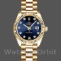 Replique Rolex Datejust-179178, 26mm, or jaune, cadran bleu diamants, Lady Blue, pour femme