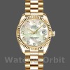 Replique Rolex Datejust-179178 pour femme, 26mm, or jaune, cadran nacre et diamants, Lady MOP