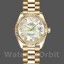 Replique Rolex Datejust-179178 pour femme, 26mm, or jaune, cadran nacre et diamants, Lady MOP