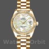 Replique Rolex Datejust-179178 pour femme, 26 mm, or jaune, cadran nacre blanc, Lady MOP