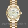 Replique Rolex Datejust-179178 pour femme, 26 mm, or jaune, cadran nacre blanc, Lady MOP