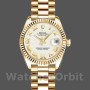 Replique Rolex Datejust-179178 pour femme, 26 mm, or jaune, cadran romain blanc, Lady White