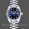 Replique Rolex Datejust-179179 pour femme, 26 mm, cadran bleu à diamants, lunette cannelée, Lady Blue