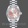 Replique Rolex Datejust-179179 pour femme, 26mm, cadran diamant rose, lunette cannelée, Lady Pink