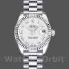 Replique Rolex Datejust-179179 pour femme, 26 mm, cadran chiffres romains blancs, lunette cannelée, Lady White