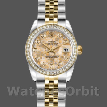 Replique Rolex Datejust-179383, 26mm, Jubilee Crystal Grey & Champagne Dial, Lady Champagne pour femme