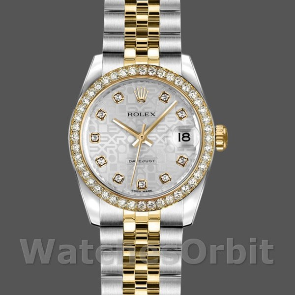 Replique Rolex Datejust-179383, 26mm, cadran Silver Jubilee, Lady Silver pour femme