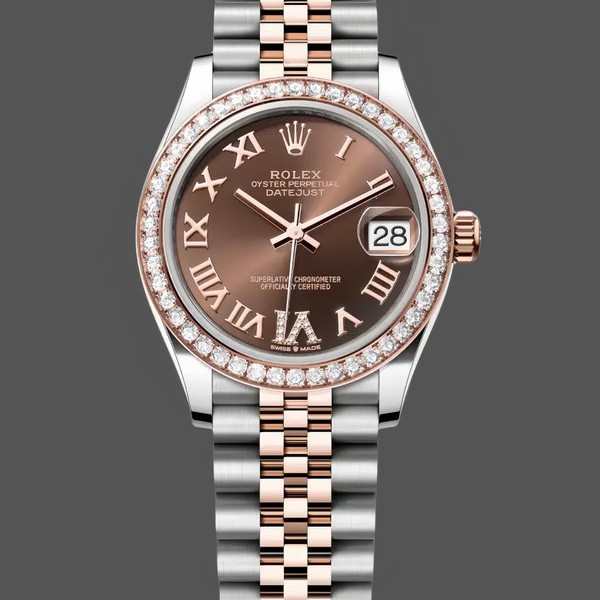 Replique Hommes - Rolex Datejust 41-126333 0010, acier bicolore, cadran index champagne, jubilé champagne