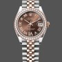 Replique Hommes - Rolex Datejust 41-126333 0010, acier bicolore, cadran index champagne, jubilé champagne