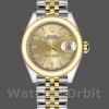 Replique Rolex Datejust-279163, 28mm, Champagne, cadran index, lunette bombée, Lady Champagne pour femme