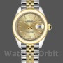 Replique Rolex Datejust-279163, 28mm, Champagne, cadran index, lunette bombée, Lady Champagne pour femme