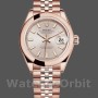 Replique Rolex Datejust-279165, 28mm, Sundust, cadran indexé, lunette bombée, Lady Sundust pour femme