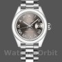 Replique Rolex Datejust-279166 pour femme, 28mm, cadran gris foncé à chiffres romains, lunette bombée, Lady Dark Grey