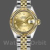 Replique Rolex Datejust-279173, 28mm, Champagne, cadran chiffres romains, lunette cannelée, Lady Champagne pour femme
