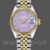 Replique Rolex Datejust-279173, 28mm, cadran diamant violet lavande, lunette cannelée, Lady Lavender Purple pour femme