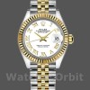 Replique Rolex Datejust-279173 pour femme, 28mm, cadran chiffres romains blancs, lunette cannelée, Lady White