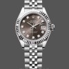 Replique Rolex Datejust-279174 pour femme, 28 mm, acier inoxydable, cadran diamanté gris foncé, Lady Dark Grey