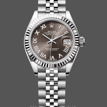 Replique Rolex Datejust-279174 pour femme, 28 mm, acier inoxydable, cadran romain gris foncé, Lady Dark Grey