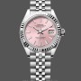 Replique Rolex Datejust-279174 pour femme, 28 mm, acier inoxydable, cadran indexé rose, Lady Pink