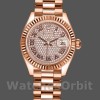 Replique Rolex Datejust-279175, 28mm, cadran pavé de diamants, lunette cannelée, Lady pavée de diamants, pour femme