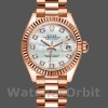Replique Rolex Datejust-279175, 28mm, cadran en nacre et diamants, lunette cannelée, Lady MOP pour femme