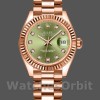 Replique Rolex Datejust-279175, 28mm, Vert olive, cadran diamanté, lunette cannelée, Lady Olive Green pour femme