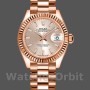 Replique Rolex Datejust-279175, 28mm, Sundust, cadran indexé, lunette cannelée, Lady Sundust pour femme