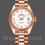 Replique Rolex Datejust-279175 pour femme, 28 mm, cadran blanc à chiffres romains, lunette cannelée, Lady White