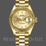 Replique Rolex Datejust-279178, 28mm, cadran diamant champagne, lunette cannelée, Lady Champagne pour femme