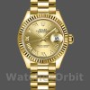 Replique Rolex Datejust 279178-28mm, cadran romain champagne, lunette cannelée, Lady Champagne pour femme