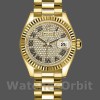 Replique Rolex Datejust-279178, 28mm, or jaune, cadran pavé de diamants, lunette cannelée, Lady pavé de diamants, pour femme