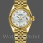 Replique Rolex Datejust-279178, 28mm, or jaune, cadran diamant MOP, Lady MOP pour femme