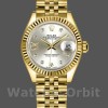 Replique Rolex Datejust-279178, 28mm, cadran argenté, diamant, or jaune, Lady Silver pour femme