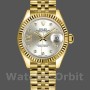 Replique Rolex Datejust-279178, 28mm, cadran argenté, diamant, or jaune, Lady Silver pour femme