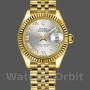 Replique Rolex Datejust-279178 pour femme, 28 mm, or jaune, cadran romain argenté, Lady Silver