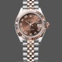 Replique Femmes Rolex Datejust 28mm Rose Gold & Steel Chocolate Dial m279171 0009 Femmes Chocolate Dial