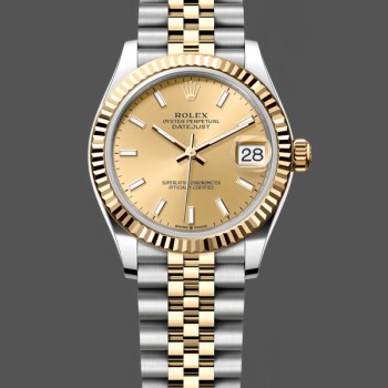 Replique Rolex Datejust 31-278273 0014, cadran champagne, Cadran champagne pour femme