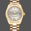 Replique Rolex Datejust 31-178248 pour femme, Silver VI, Diamond Dial, 18K Yellow Gold, Silver Dial