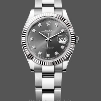 Replique Rolex Datejust 31mm or blanc cadran gris pour femme m278274 Luxe pour femme cadran gris