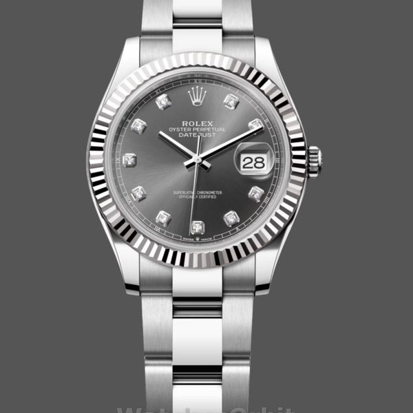 Replique Rolex Datejust 31mm or blanc cadran gris pour femme m278274 Luxe pour femme cadran gris