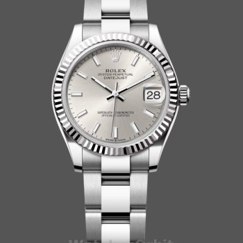 Replique Femmes Rolex Datejust 31mm Or blanc Cadran argenté m278274 0011 Cadran argenté Femmes