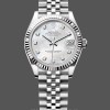 Replique Rolex Day Date 36-118138 unisexe, or jaune massif 18K, cadran romain blanc Blanc
