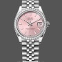 Replique Hommes - Rolex Datejust 41-126333 0011, acier bicolore, cadran diamant champagne, Oyster Champagne