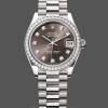 Replique Rolex Datejust 31mm Or Blanc Cadran Gris Foncé Femmes - M278289RBR 0006 Cadran Gris Foncé